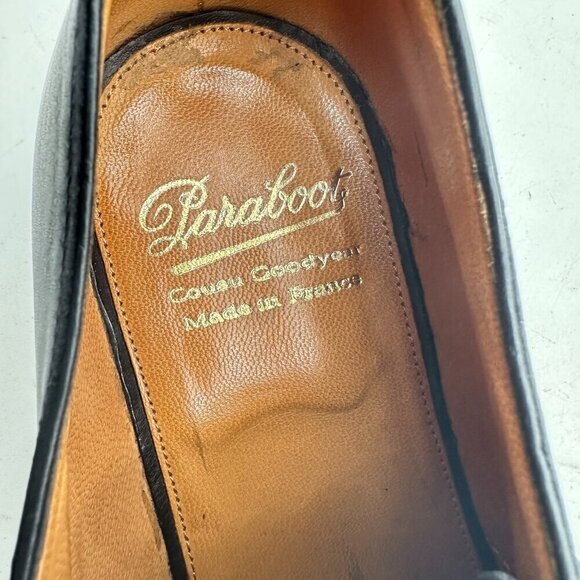 Paraboot Men UK 8.5 H US 9.5 Black Leather Buckle Single Monk Strap Dress Shoes main image 10